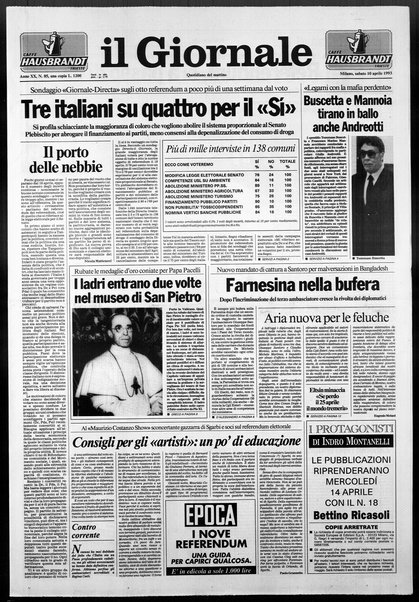 Il giornale : quotidiano del mattino